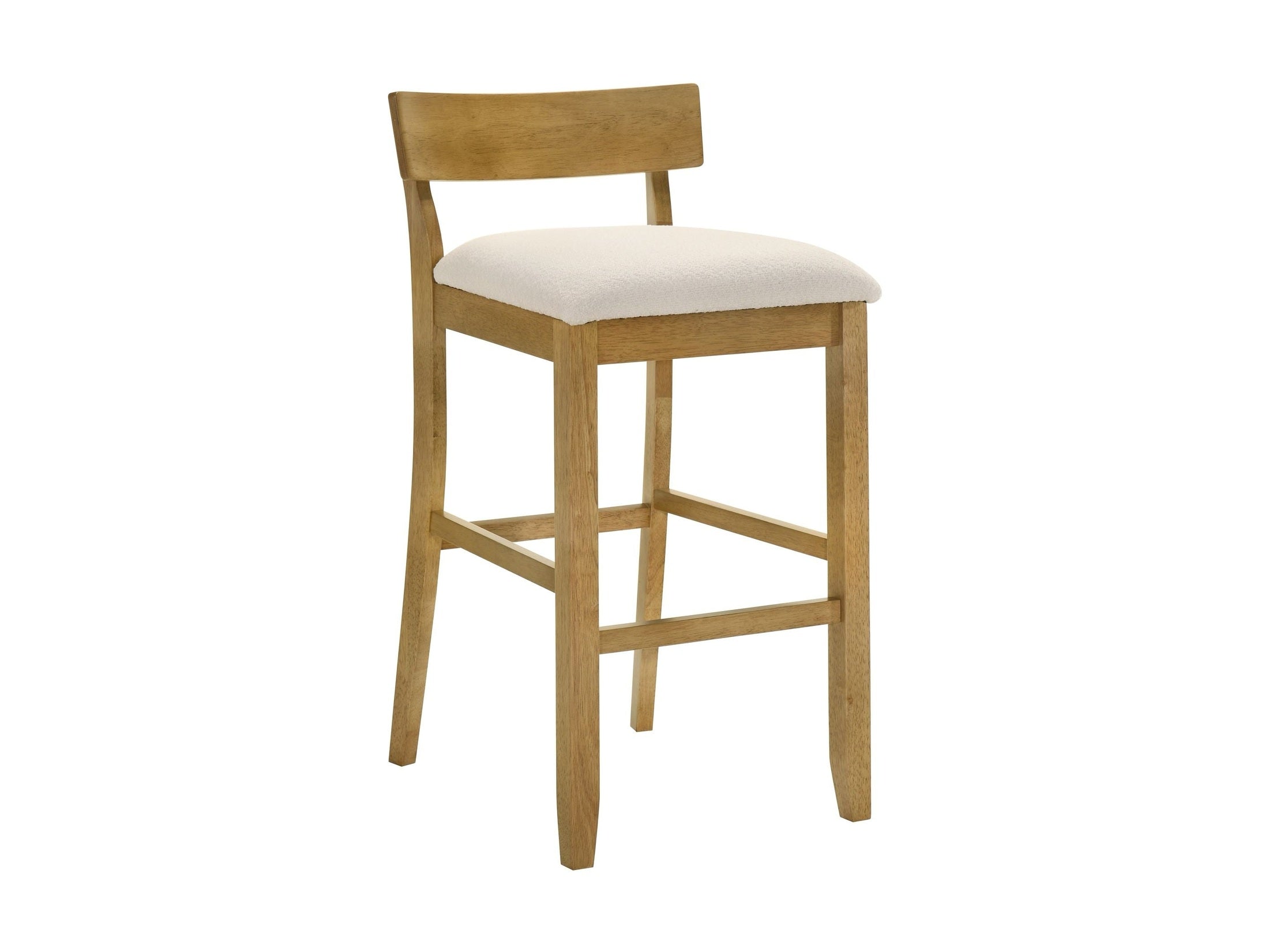 Merie - Modern Transitional Wood Bar Height Kitchen Bar Stool