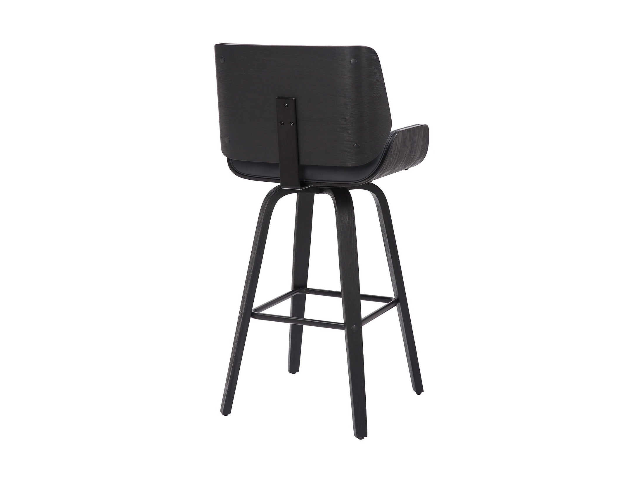 Tyler - 30" Bar Height Swivel Bar Stool With Black Frame