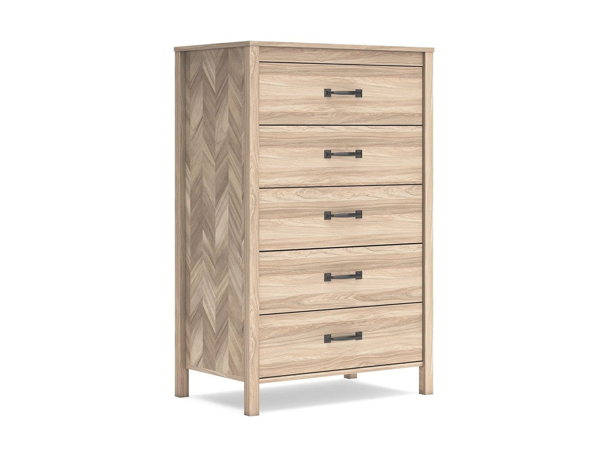Battelle - Five Drawer Chest - Tan