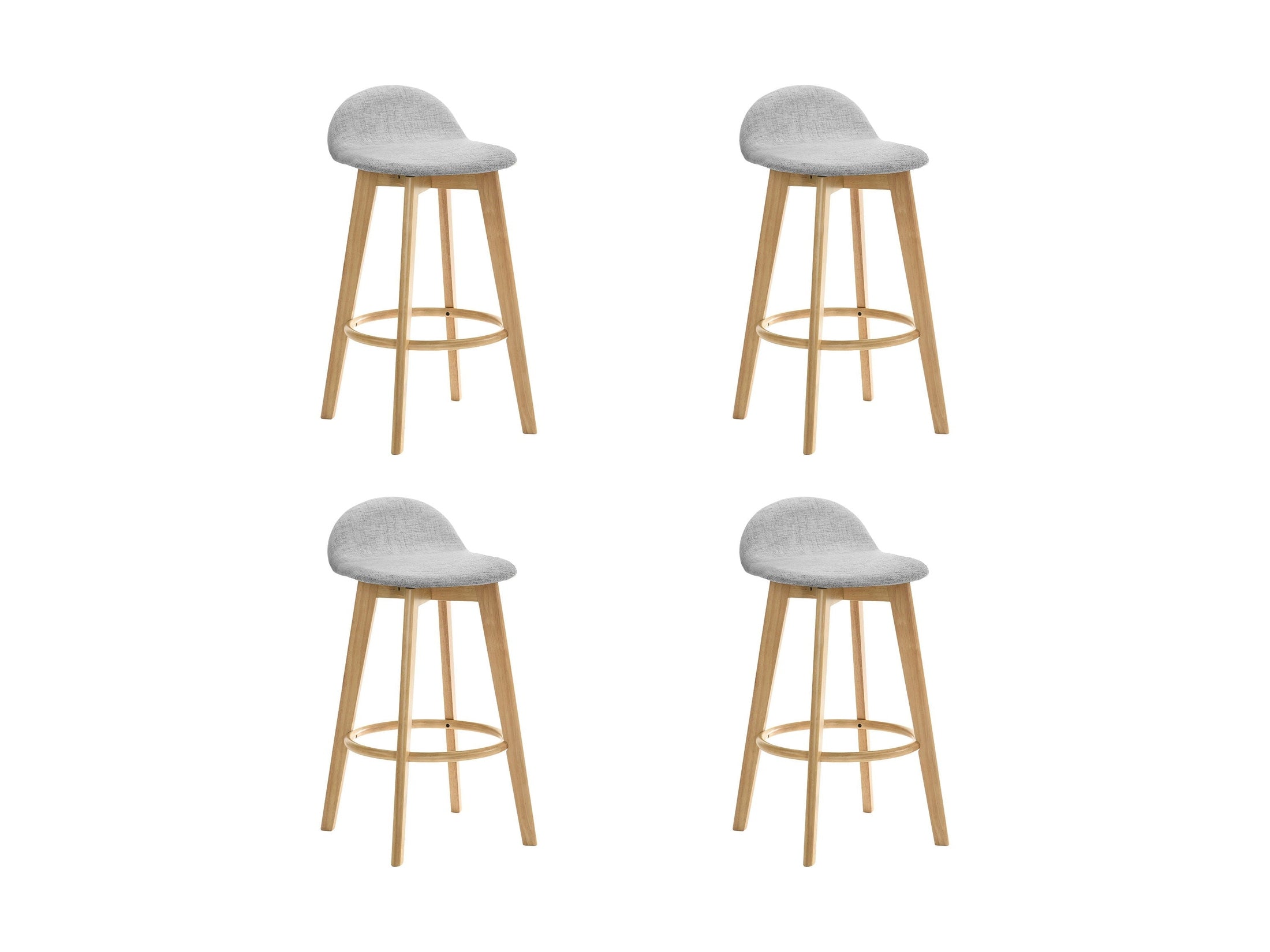 Vera - Upholstered Wood Counter Height Barstool