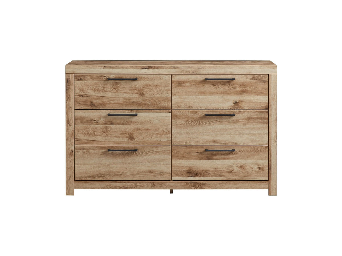 Hyanna - Six Drawer Dresser - Tan Brown