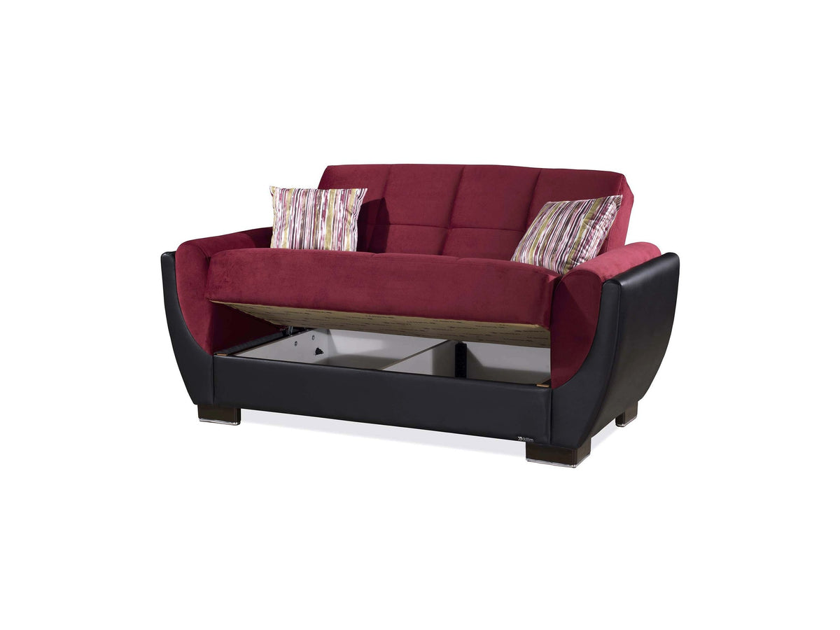 Ottomanson Armada Air - Upholstered Convertible Loveseat With Storage - Microfiber