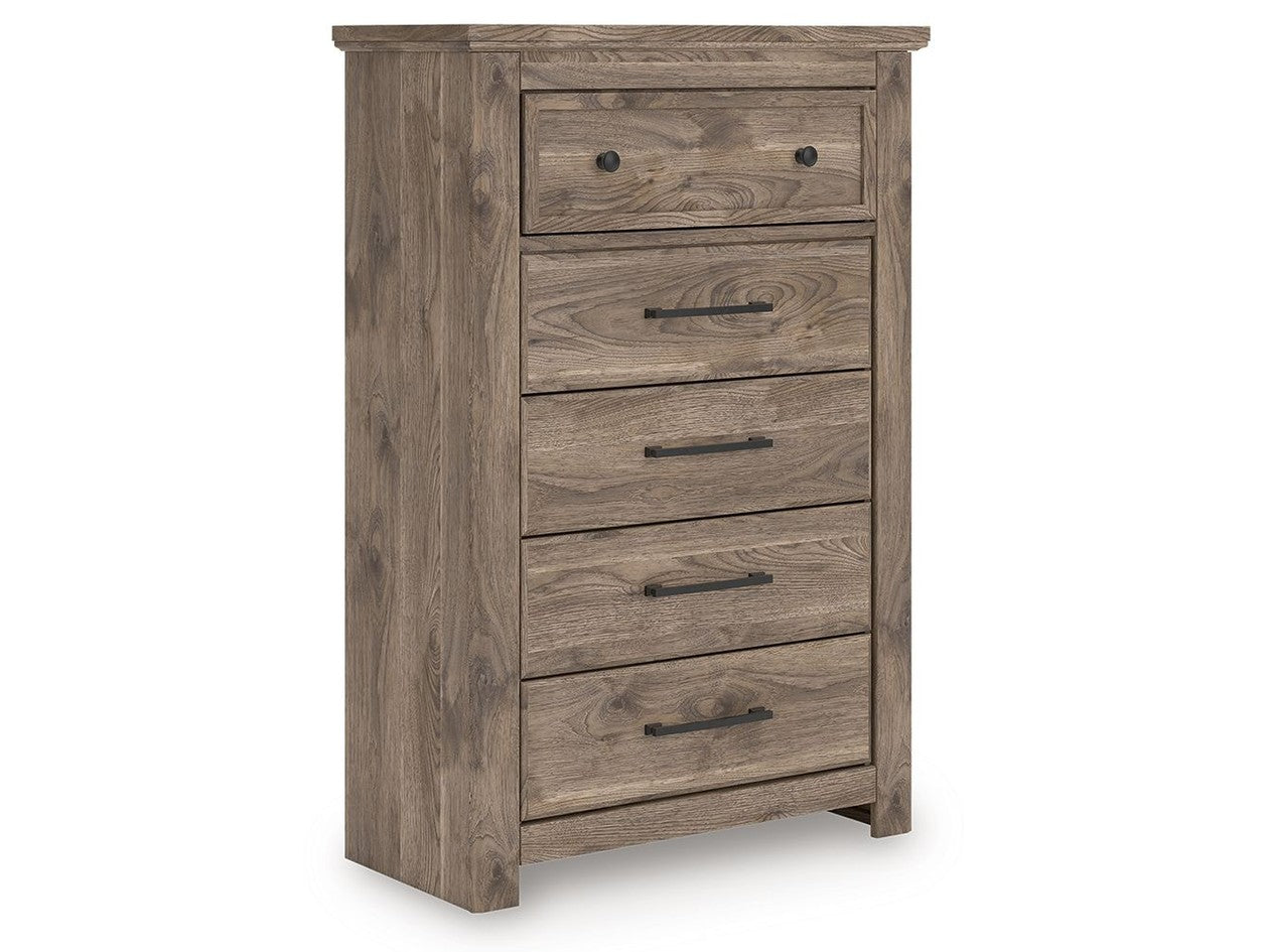 Keithland - Five Drawer Chest - Brown