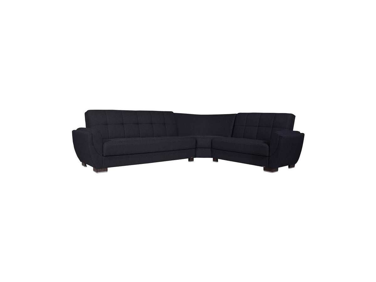 Ottomanson Armada Air - Upholstered Convertible Sectional With Storage - Polyester