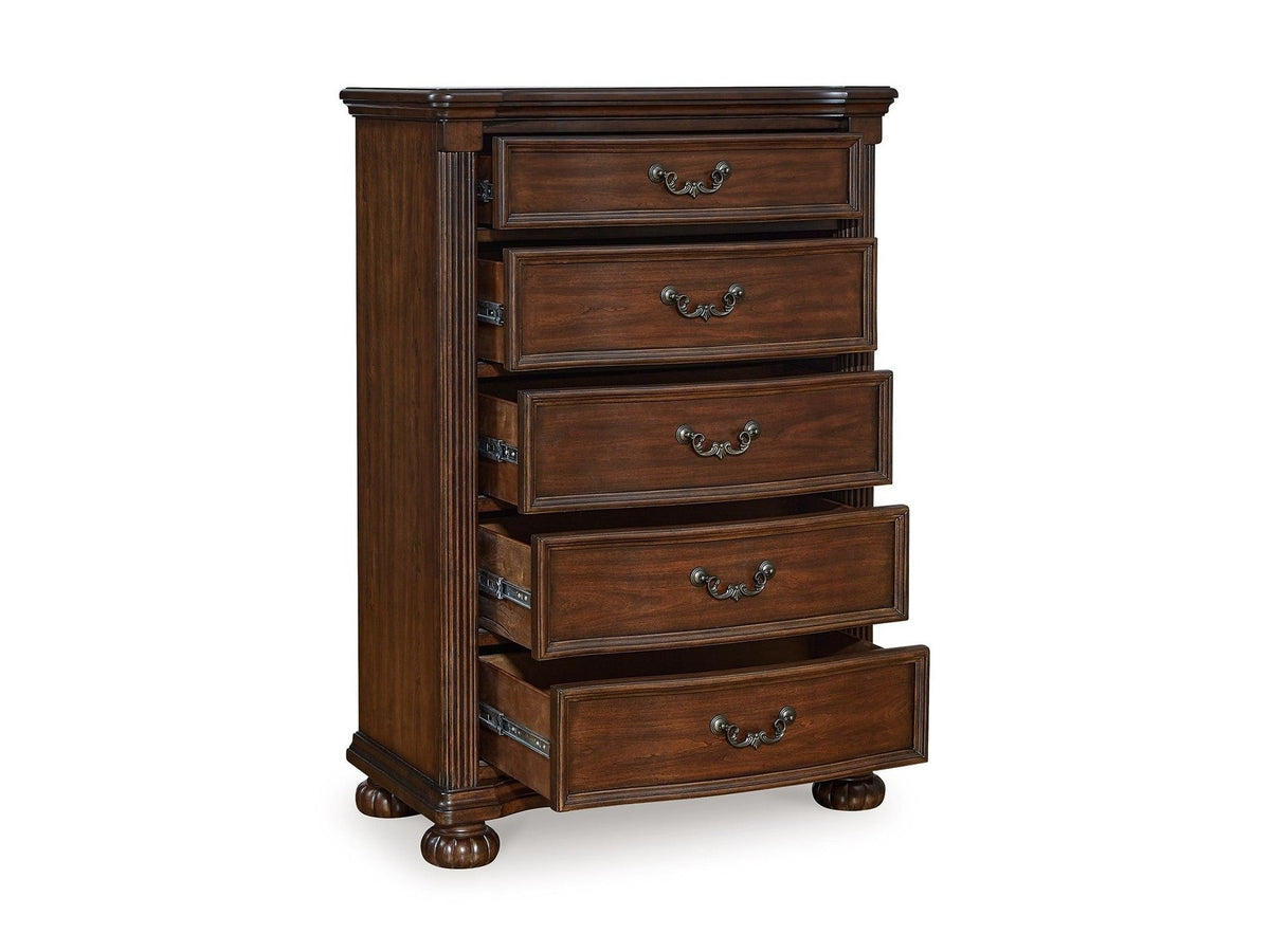 Lavinton - Five Drawer Chest - Brown