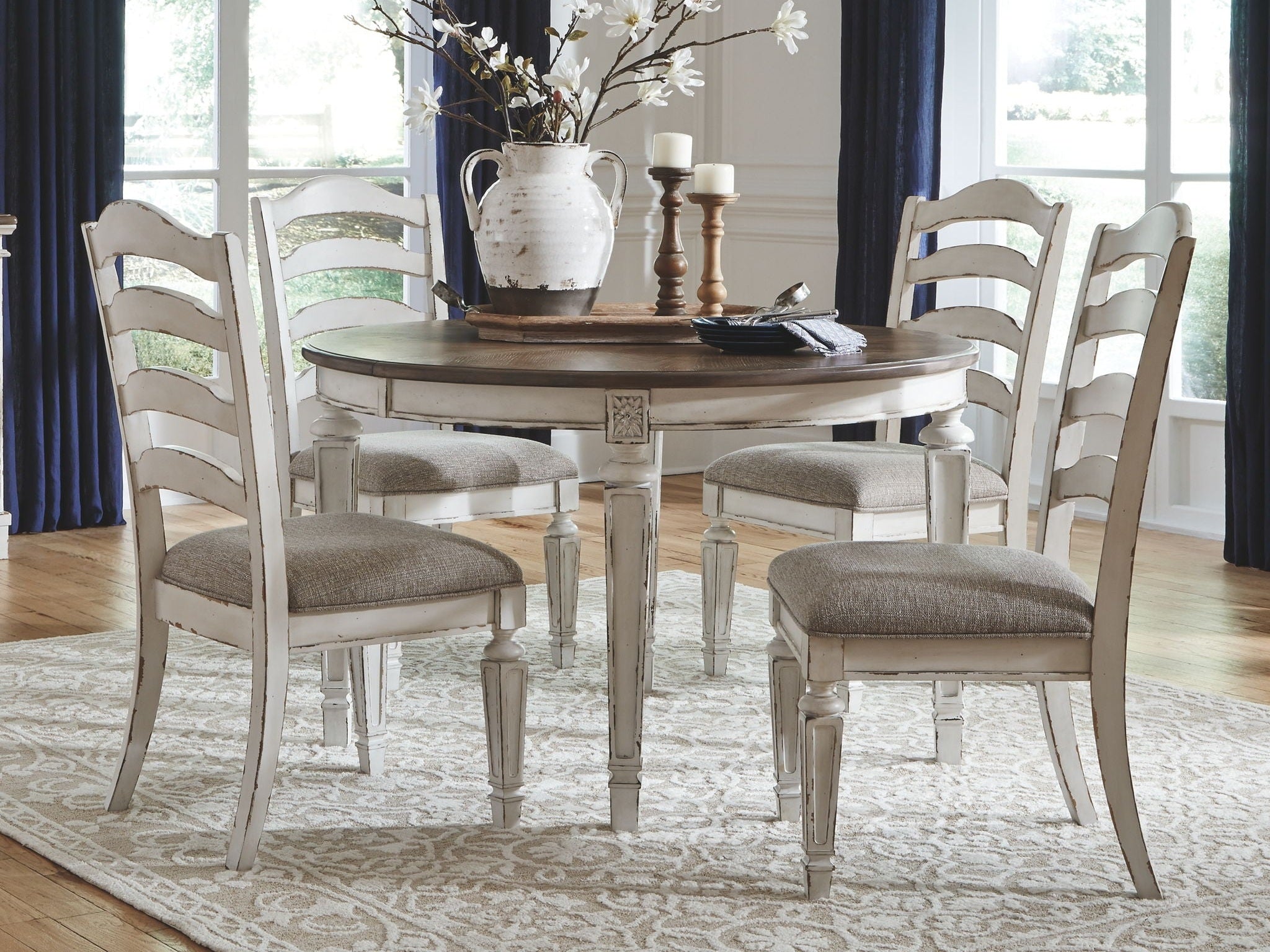 Realyn - Oval Dining Table Set