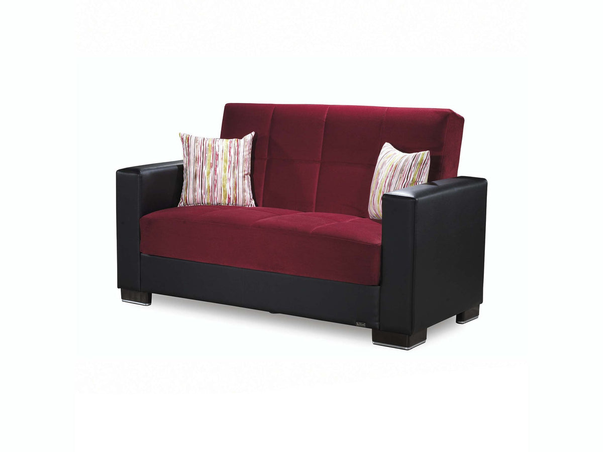Ottomanson Armada - Upholstered Convertible Loveseat With Storage - Microfiber