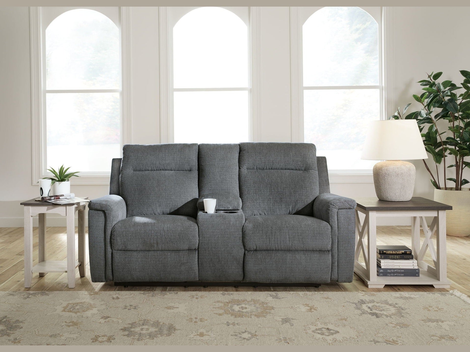 Barnsana - Dbl Power Reclining Loveseat With Console