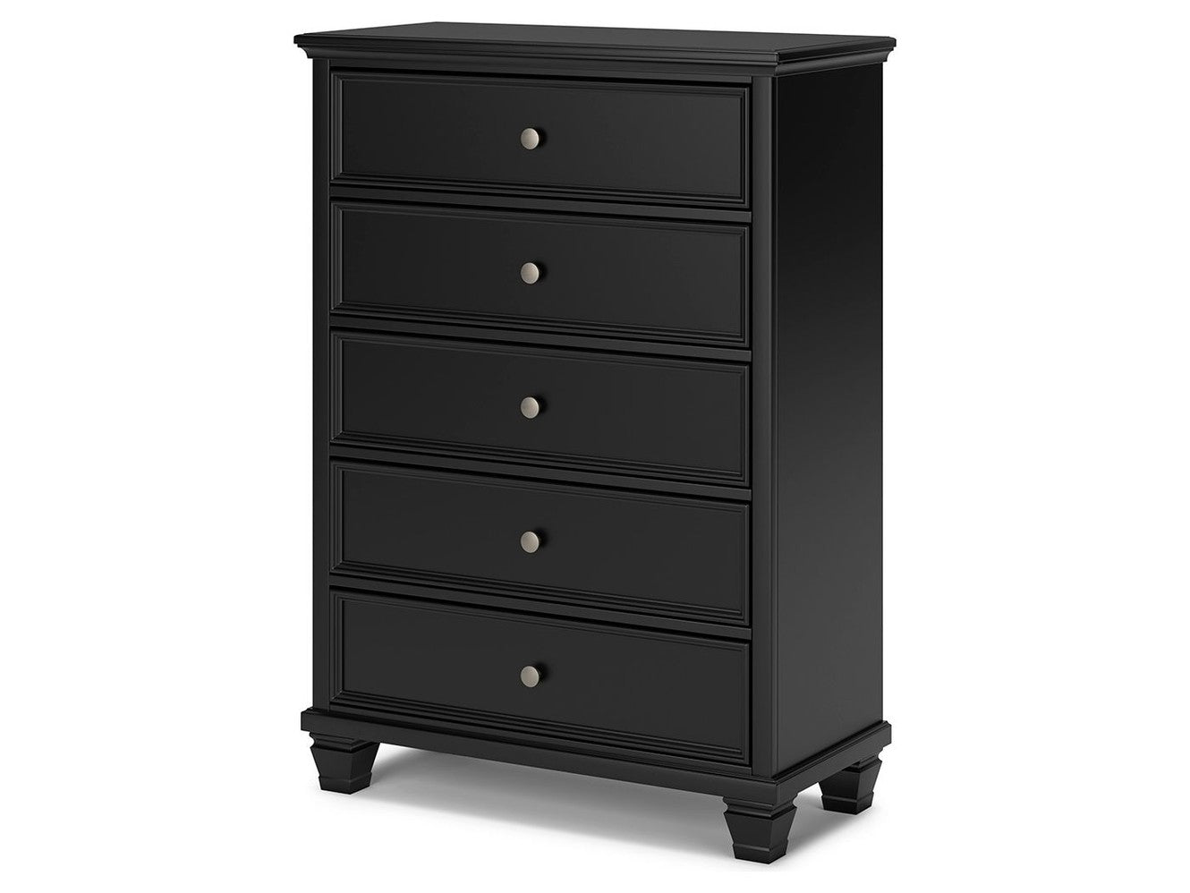 Lanolee - Five Drawer Chest - Black