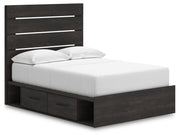 Delmorta - Panel Bed With Storage
