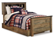 Trinell - Twin Bookcase Bed With 1 Large Storage Drawer - Brown