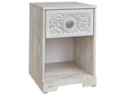 Paxberry - One Drawer Night Stand - Whitewash