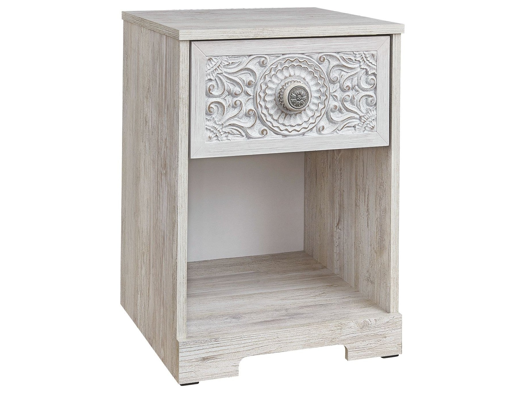 Paxberry - One Drawer Night Stand - Whitewash