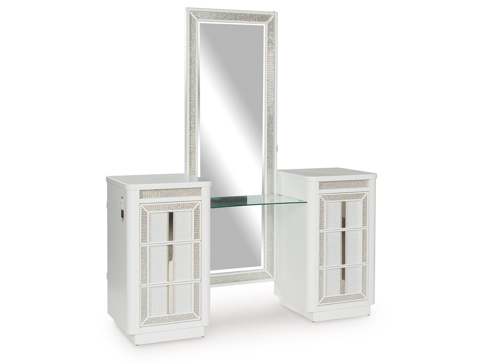 Chalanna - Vanity With Mirror - White