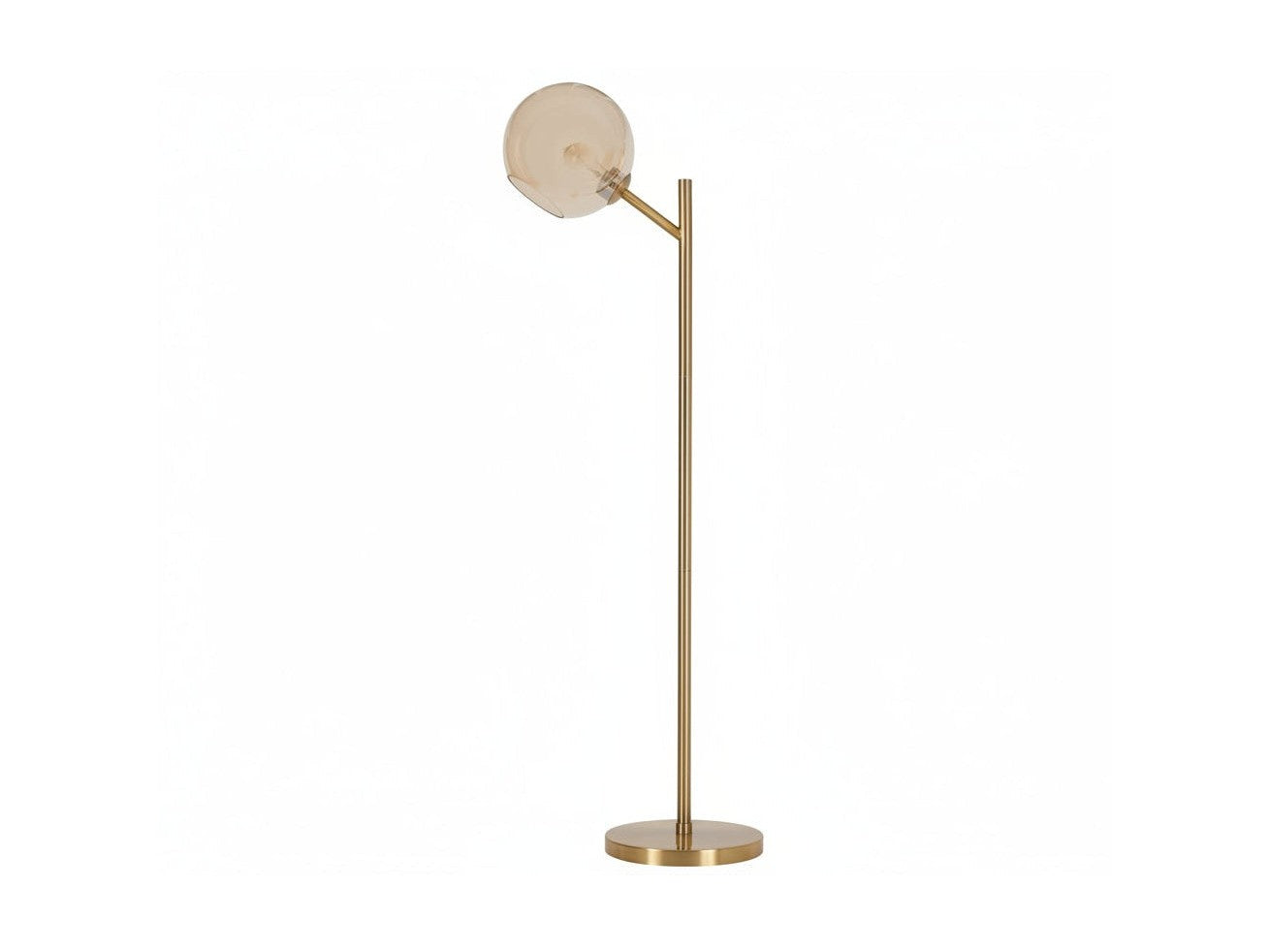 Abanson floor lamp with a round shade on a white background