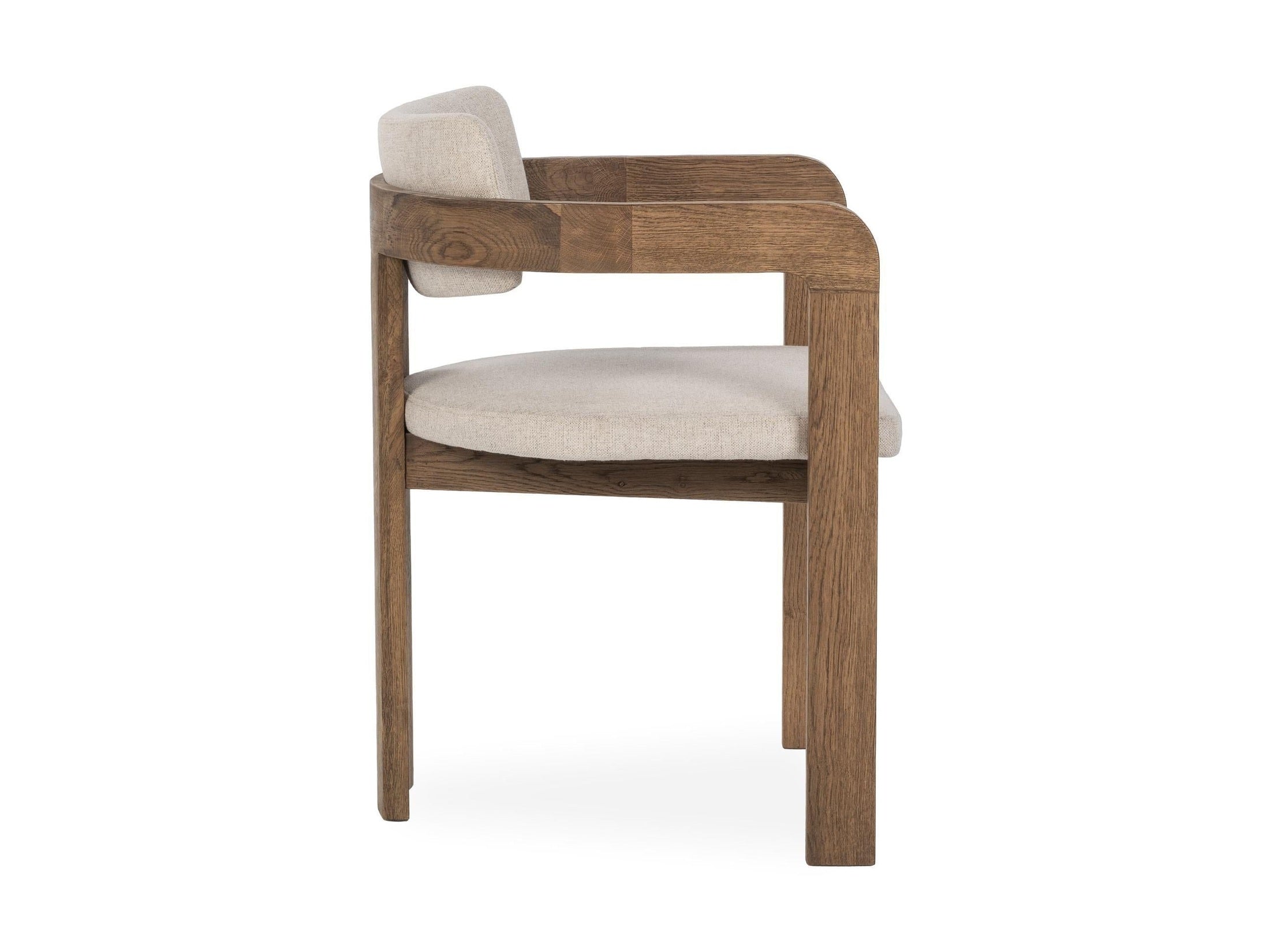 Labelle - Dining Armchair - Tan Oak