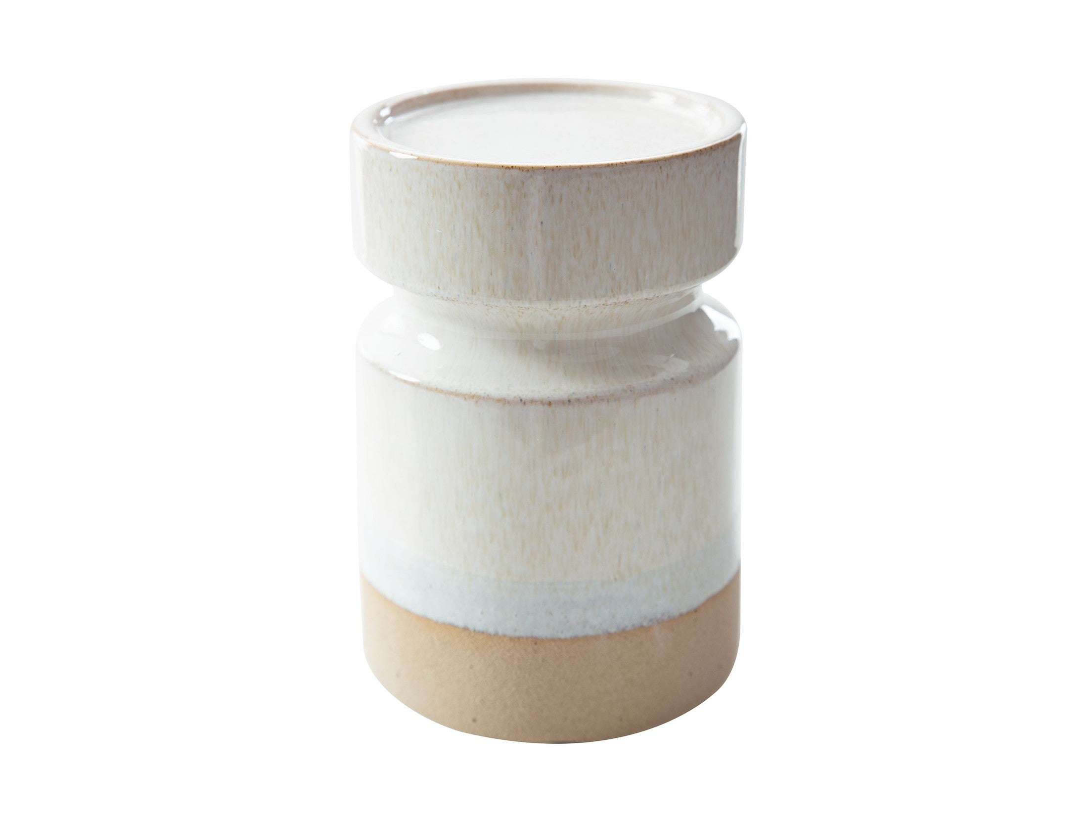 Hurston - Candle Holder Set (Set of 3) - Ivory / Brown
