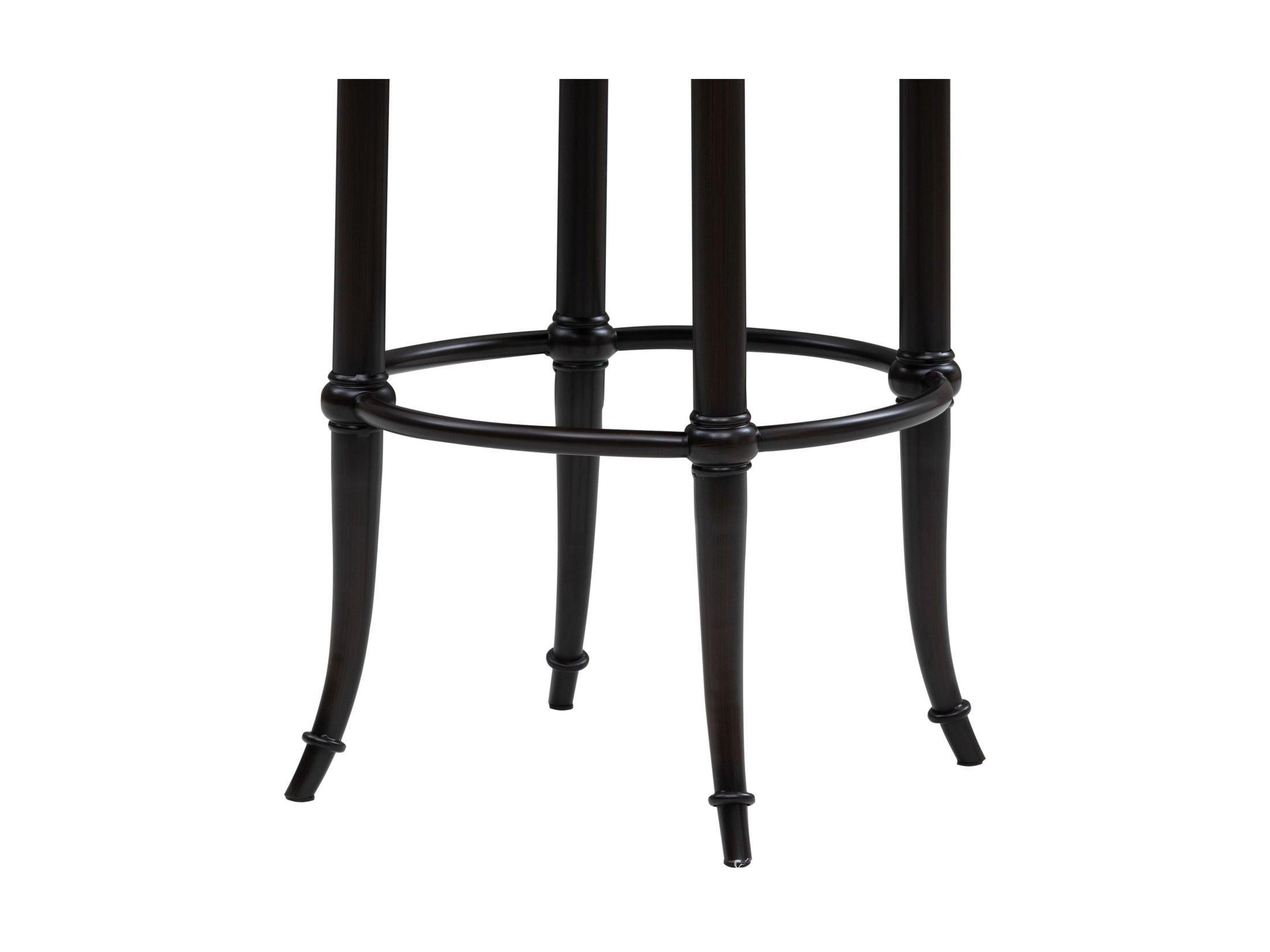 Luther - Commercial Grade Steel Frame Fabric Upholstered Swivel Bar Height Barstool