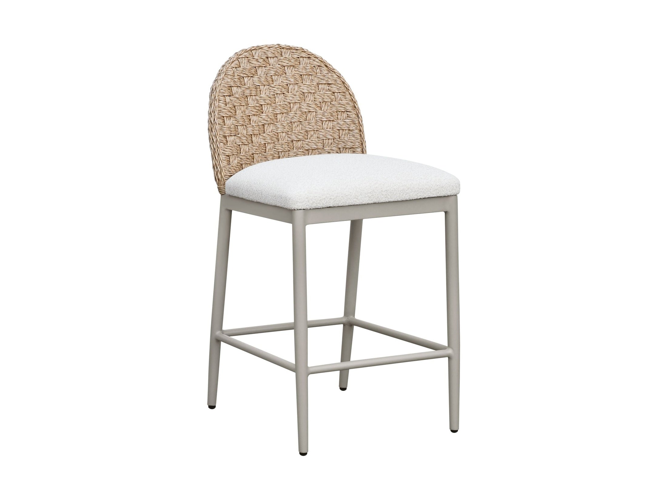 Kobalt - Counter Height Outdoor Barstool - Ivory