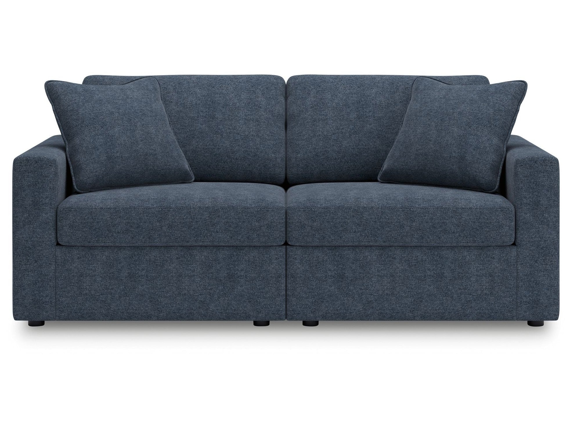 Modmax - 2-Piece Sectional Loveseat - Fabric - Ink