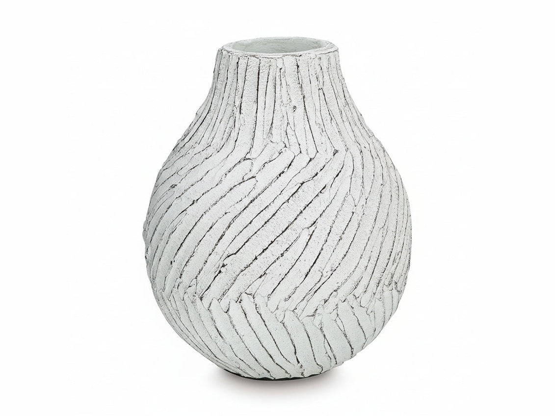 Shelvie textured ceramic vase on a white background.
