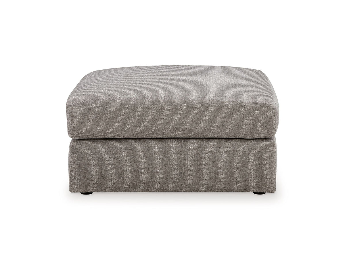 Lindon - Oversized Accent Ottoman - Smoke