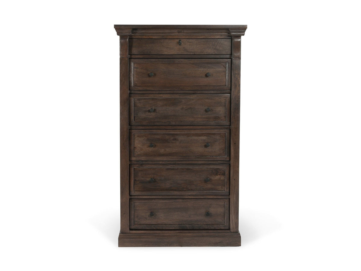 Adelaide - Wood 6 Drawer Chest - Cocoa Brown