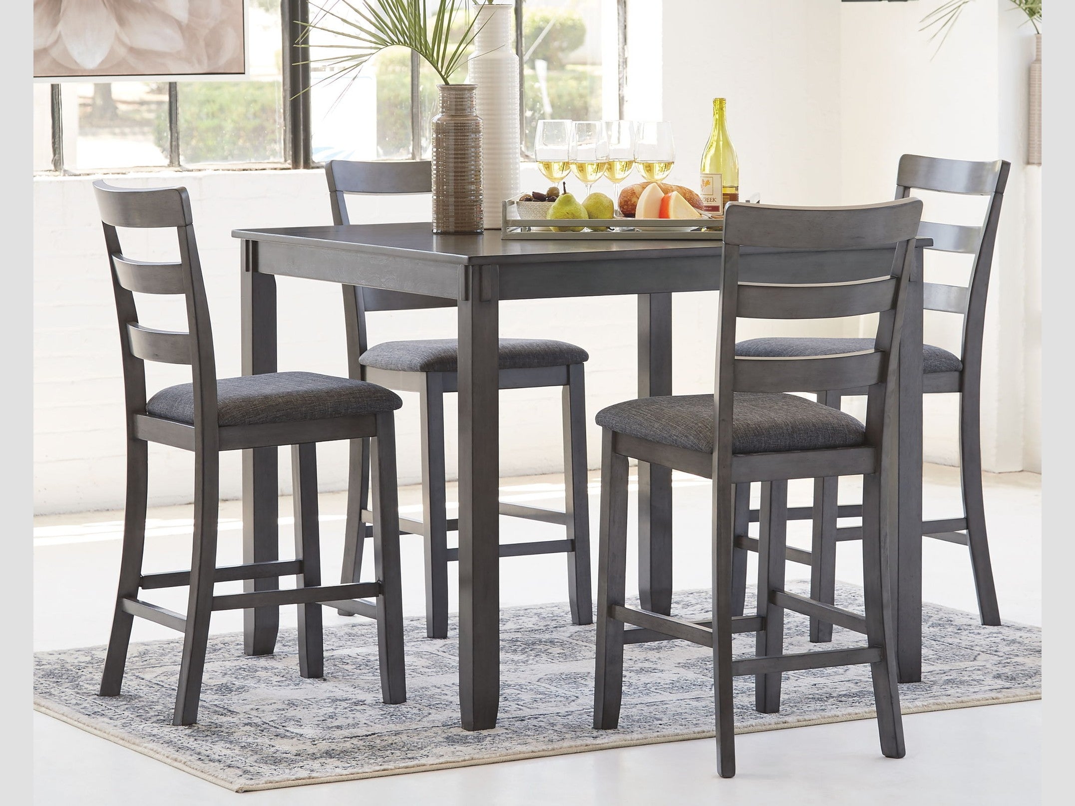 Bridson - Square Counter TBL Set (Set of 5) - Gray