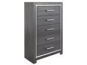 Lodanna - Five Drawer Chest - Gray