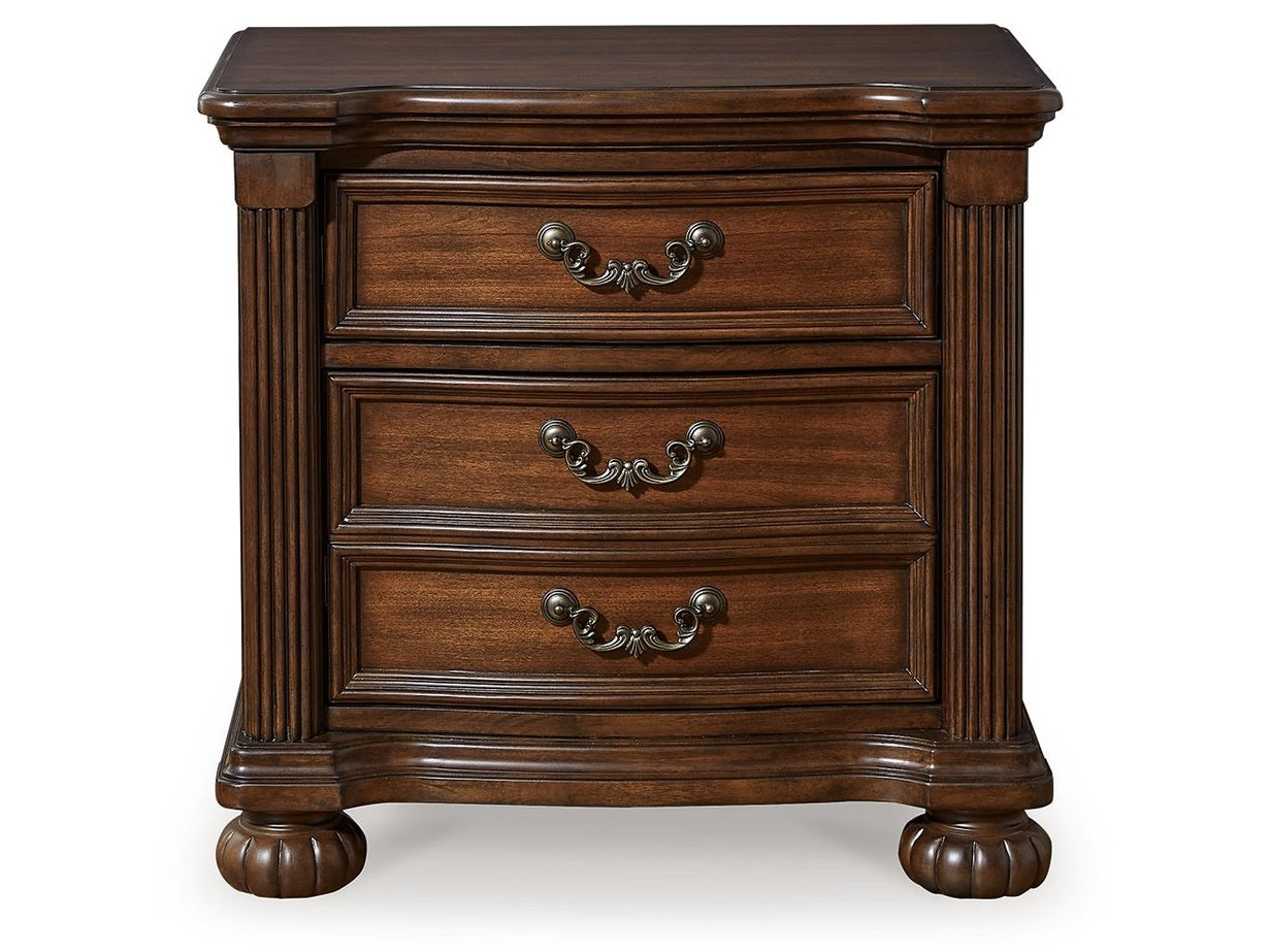 Lavinton - Three Drawer Night Stand - Brown