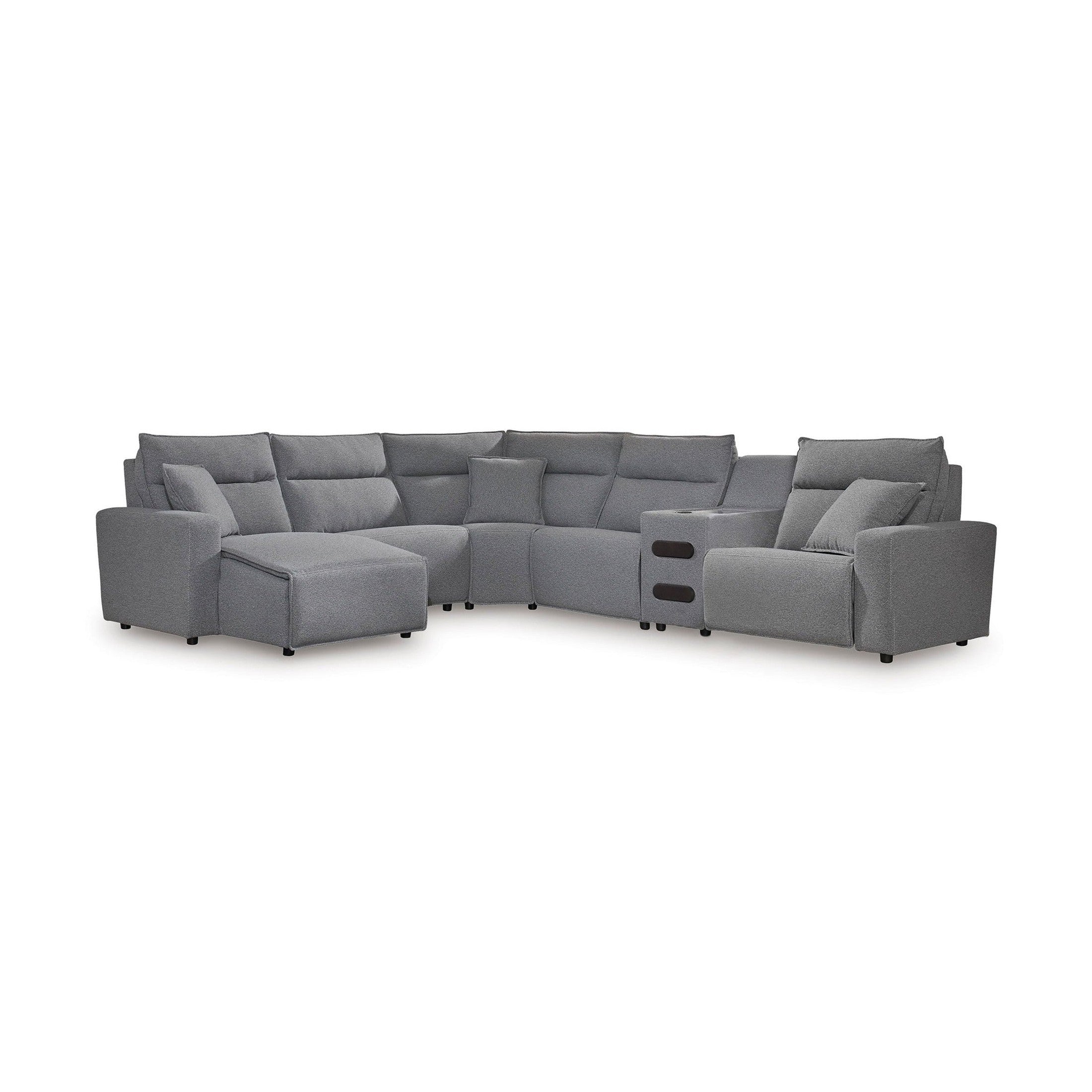 Modmax II - Reclining Sectional - Salt And Pepper