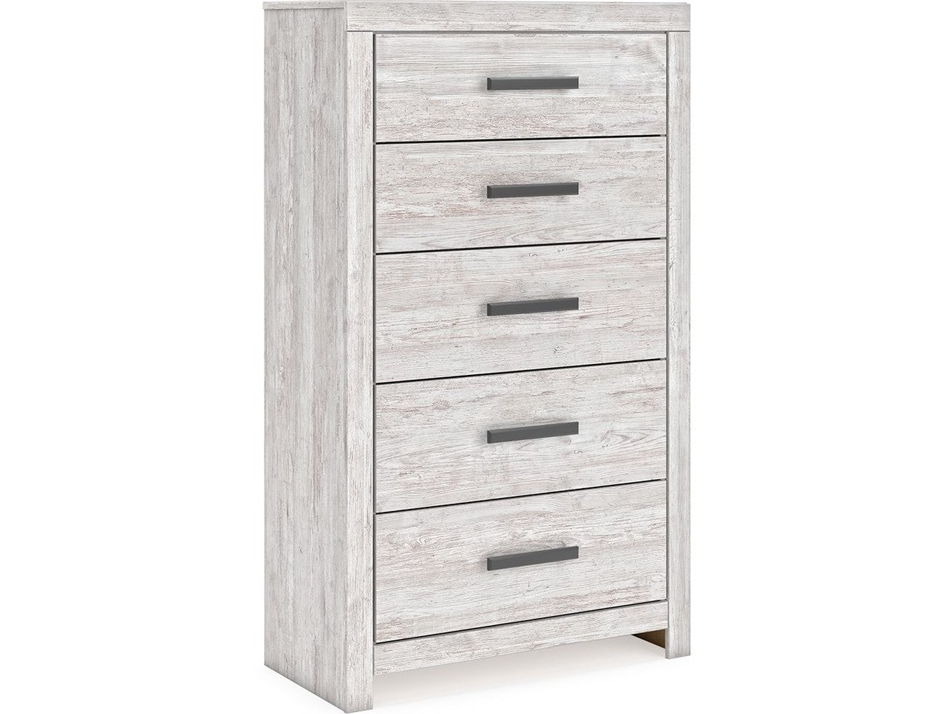 Cayboni - Five Drawer Chest - Whitewash