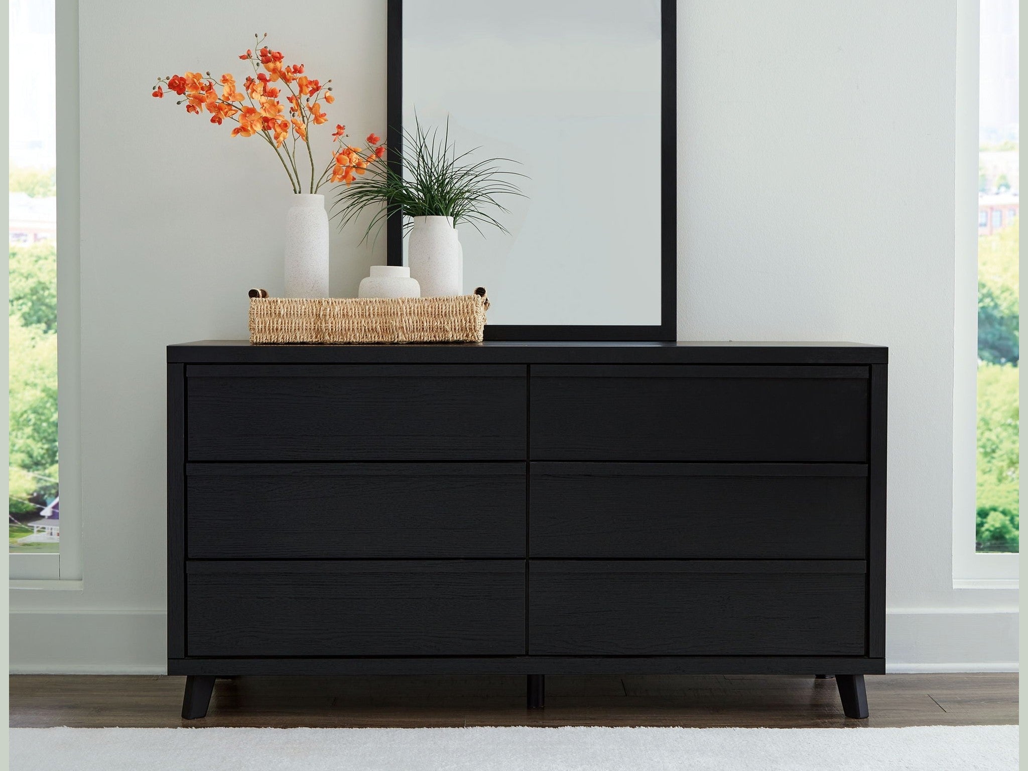 Danziar - Dresser And Mirror - Black
