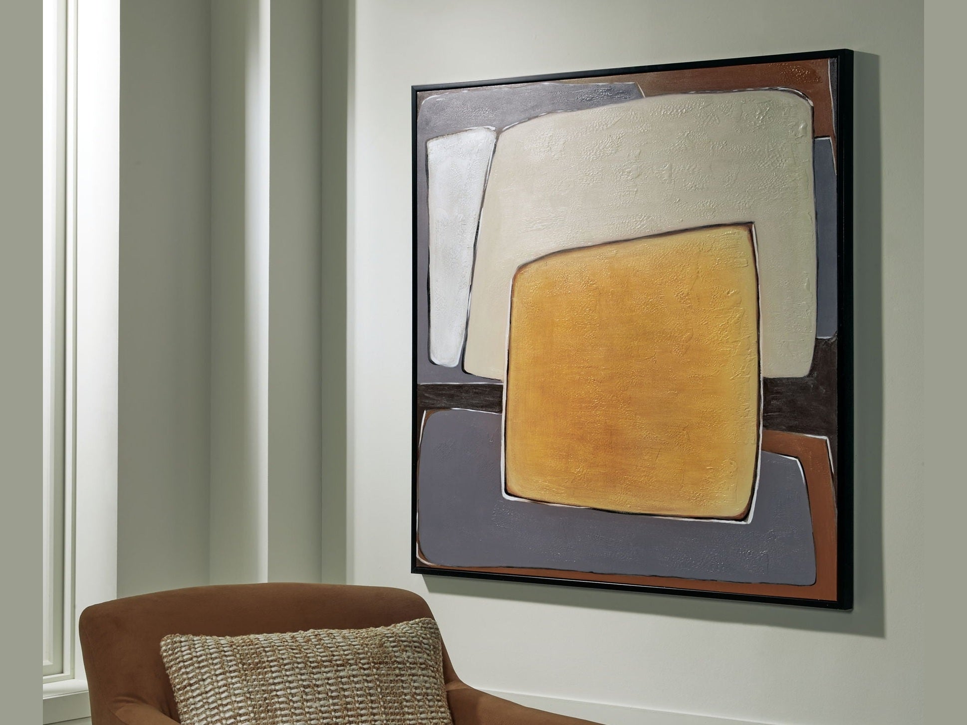 Actman - Wall Art - Cream / Brown / Gray