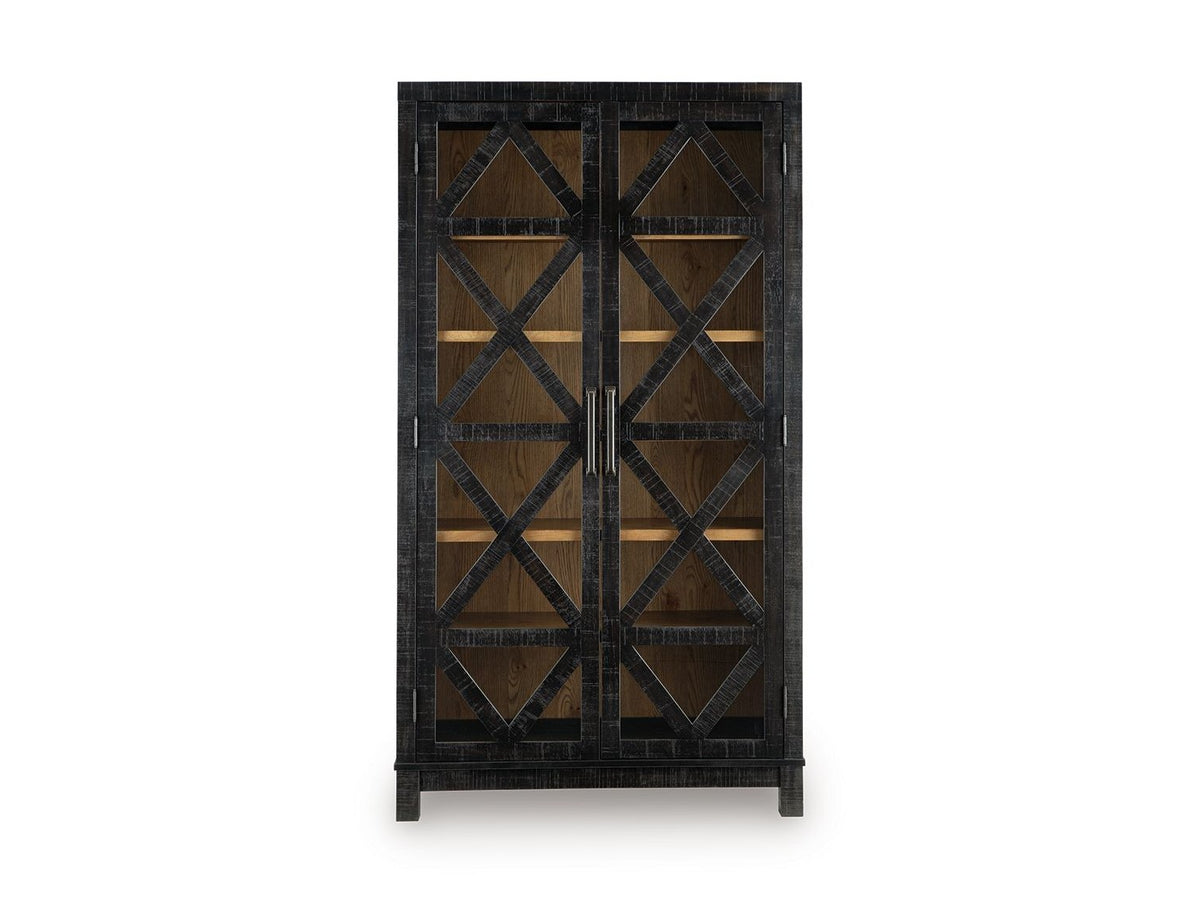 Christop - Accent Cabinet - Black / Brown