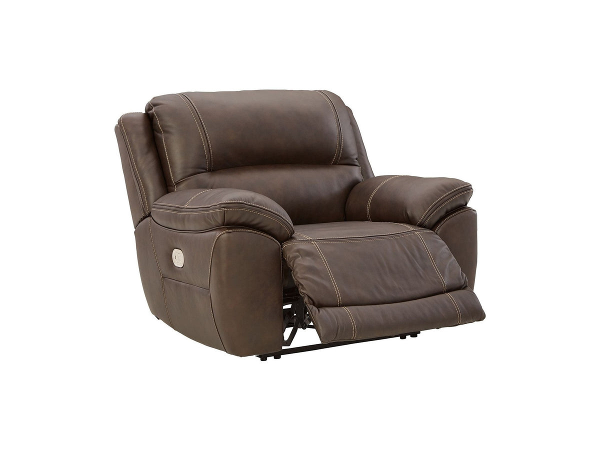 Dunleith - Zero Wall Recliner w/PWR HDRST - Chocolate