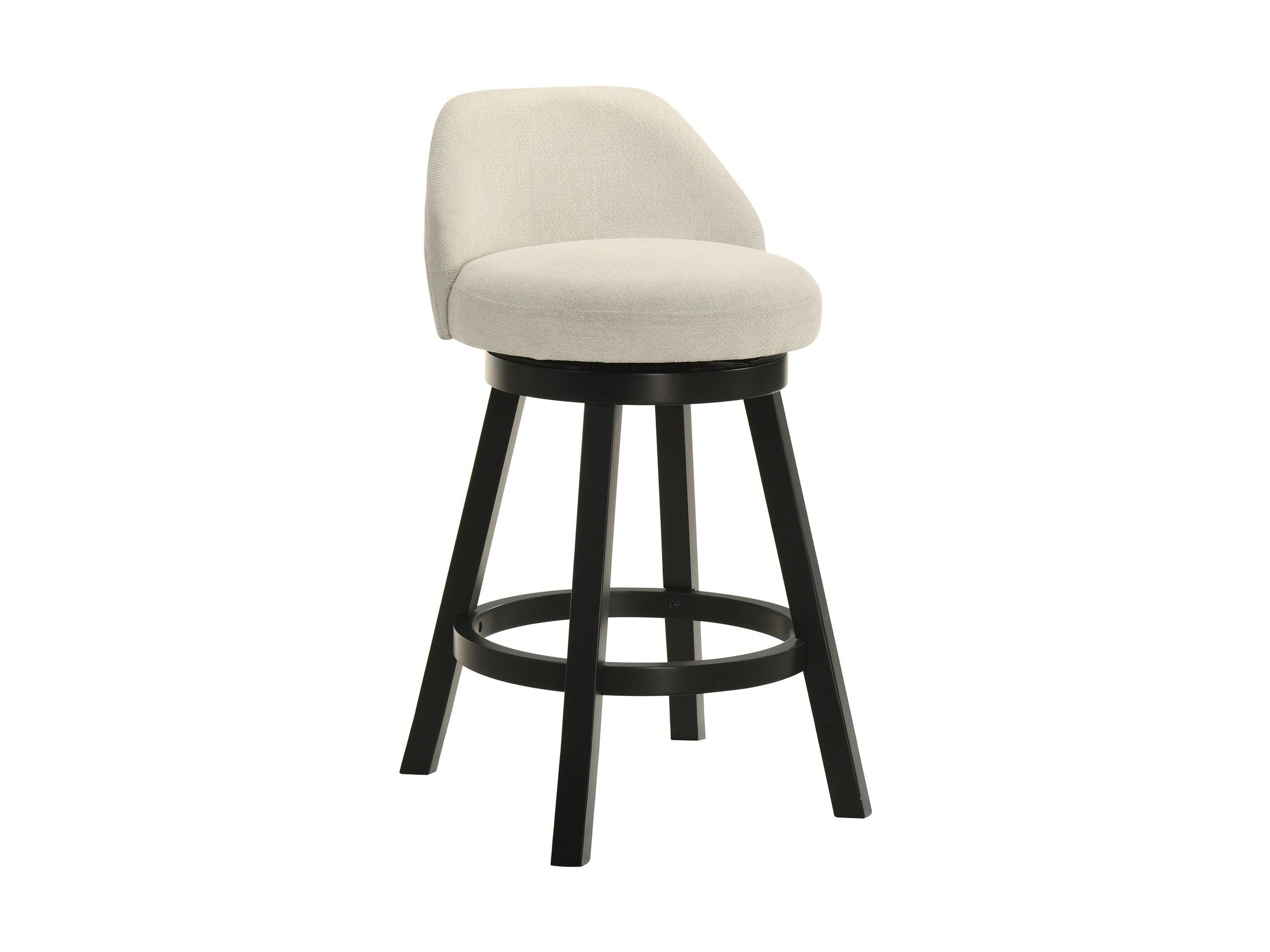 Erika - Modern Transitional Swivel Wood Counter Height Kitchen Bar Stool