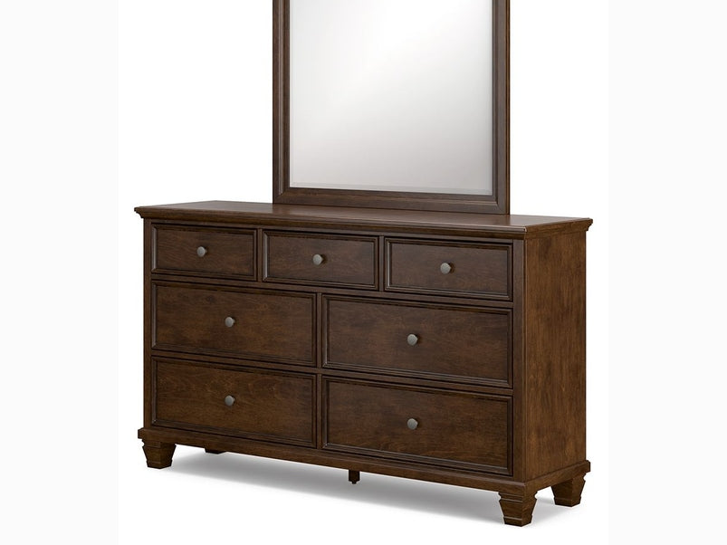 Danabrin - Dresser And Mirror - Brown