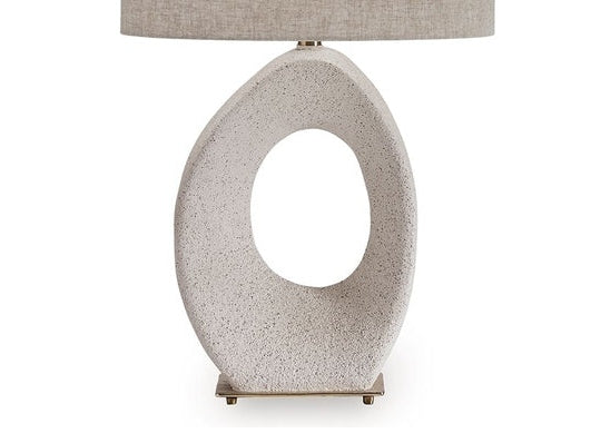 Trentlen - Paper Table Lamp - Cream / Gold Finish