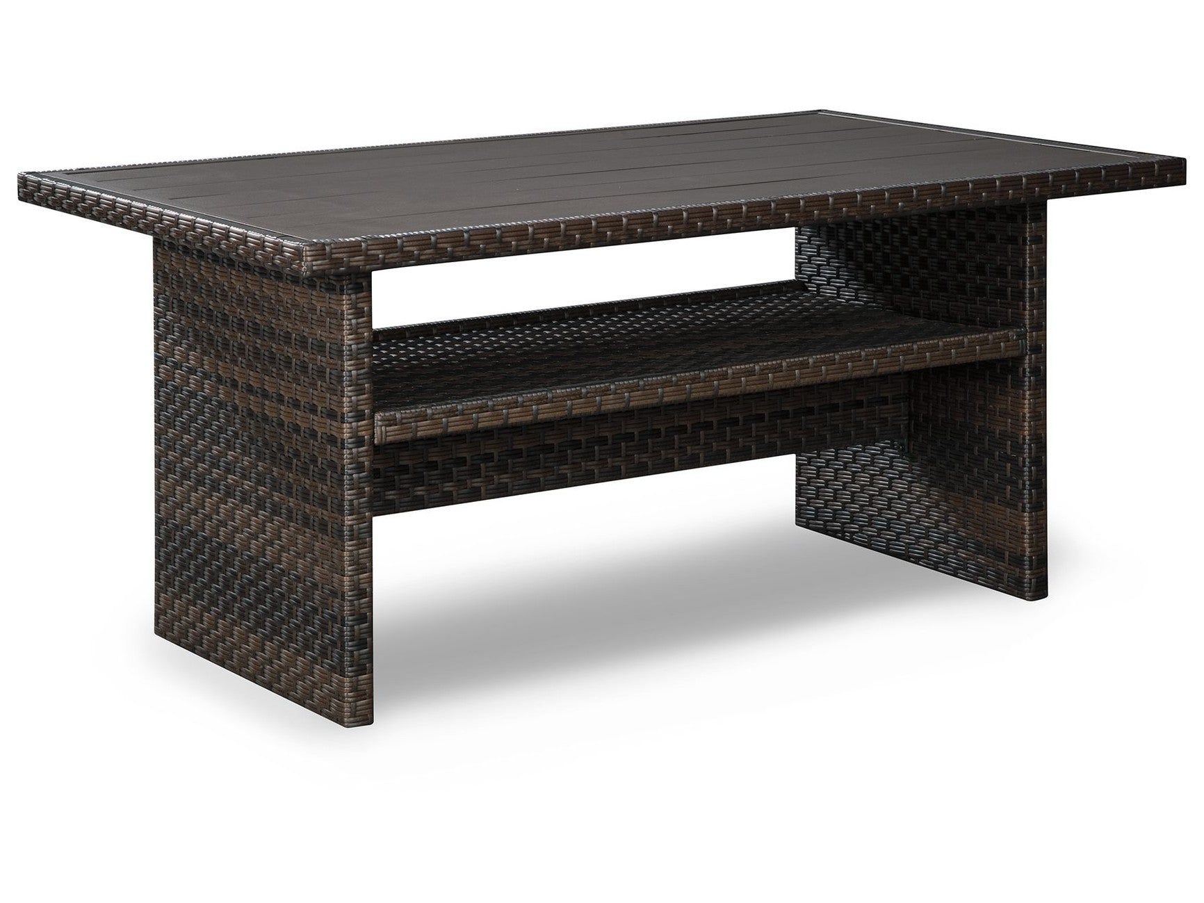 Easy Isle - RECT Multi-Use Table - Dark Brown / Beige