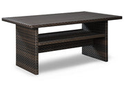 Easy Isle - RECT Multi-Use Table - Dark Brown / Beige