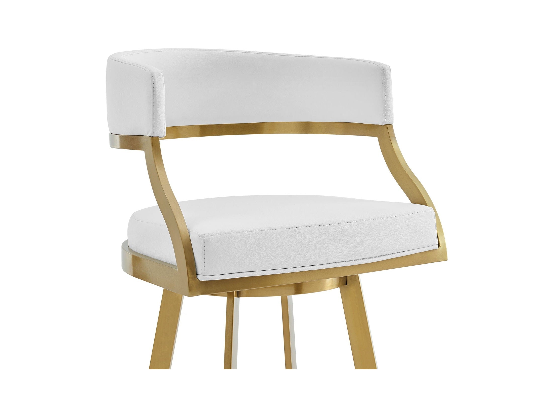 Saturn - Swivel Stool - Gold Legs