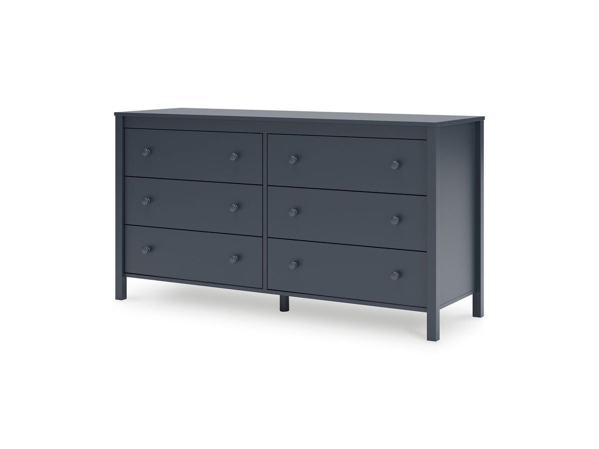 Simmenfort - Six Drawer Dresser - Navy Blue