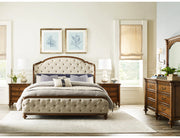 American Drew Berkshire Glendale Upholstered Shelter California King Bed