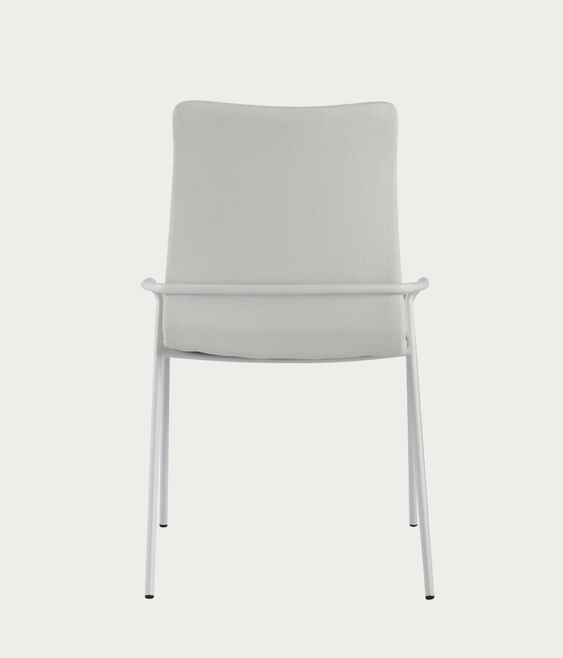 Alicia modern side chair with a white seat and backrest 