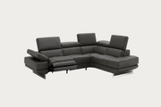 Annalaise leather sectional sofa