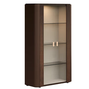 Appia 2-Door Curio – Italian Modern Display Cabinet
