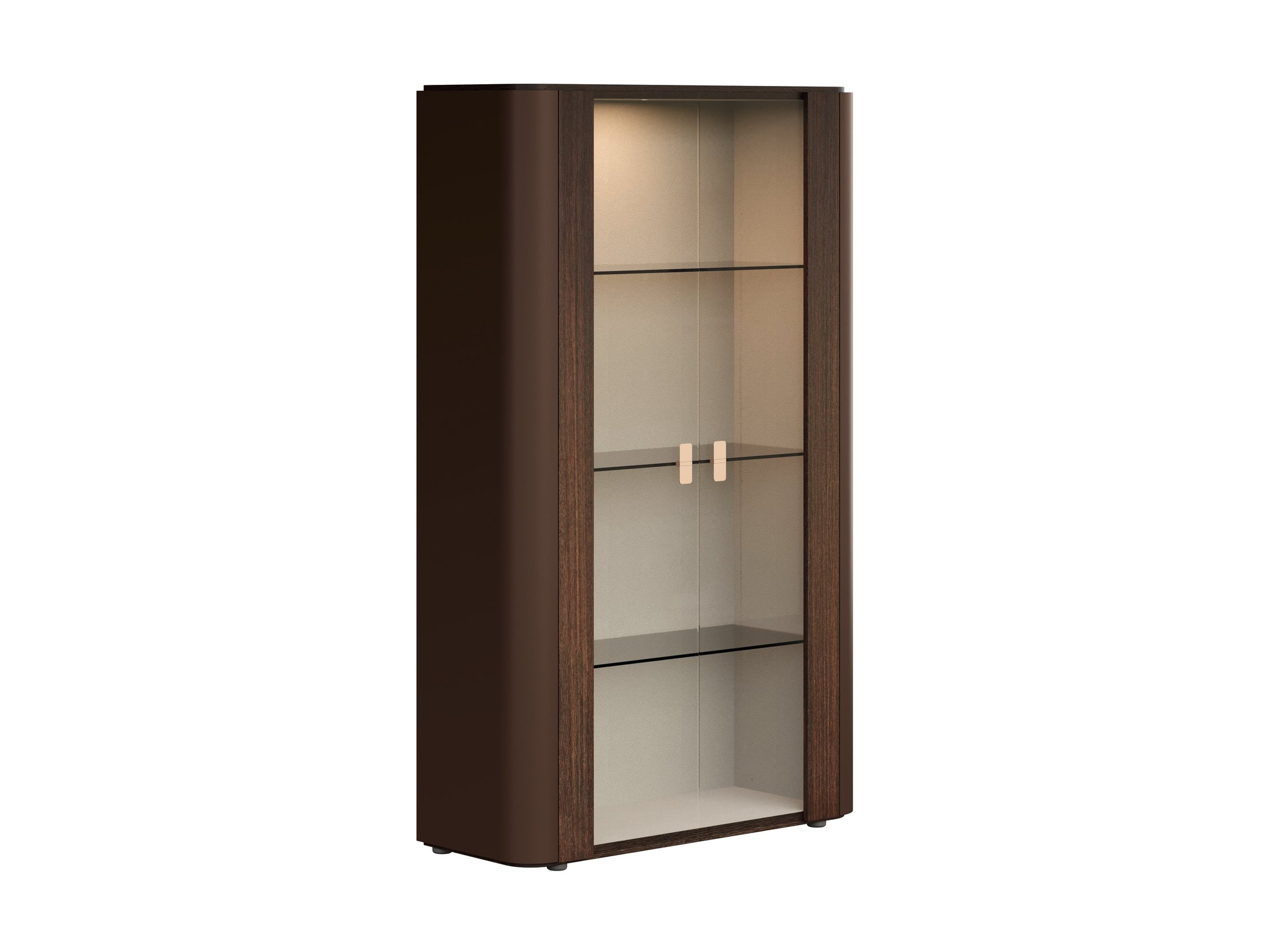 Appia 2-Door Curio – Italian Modern Display Cabinet