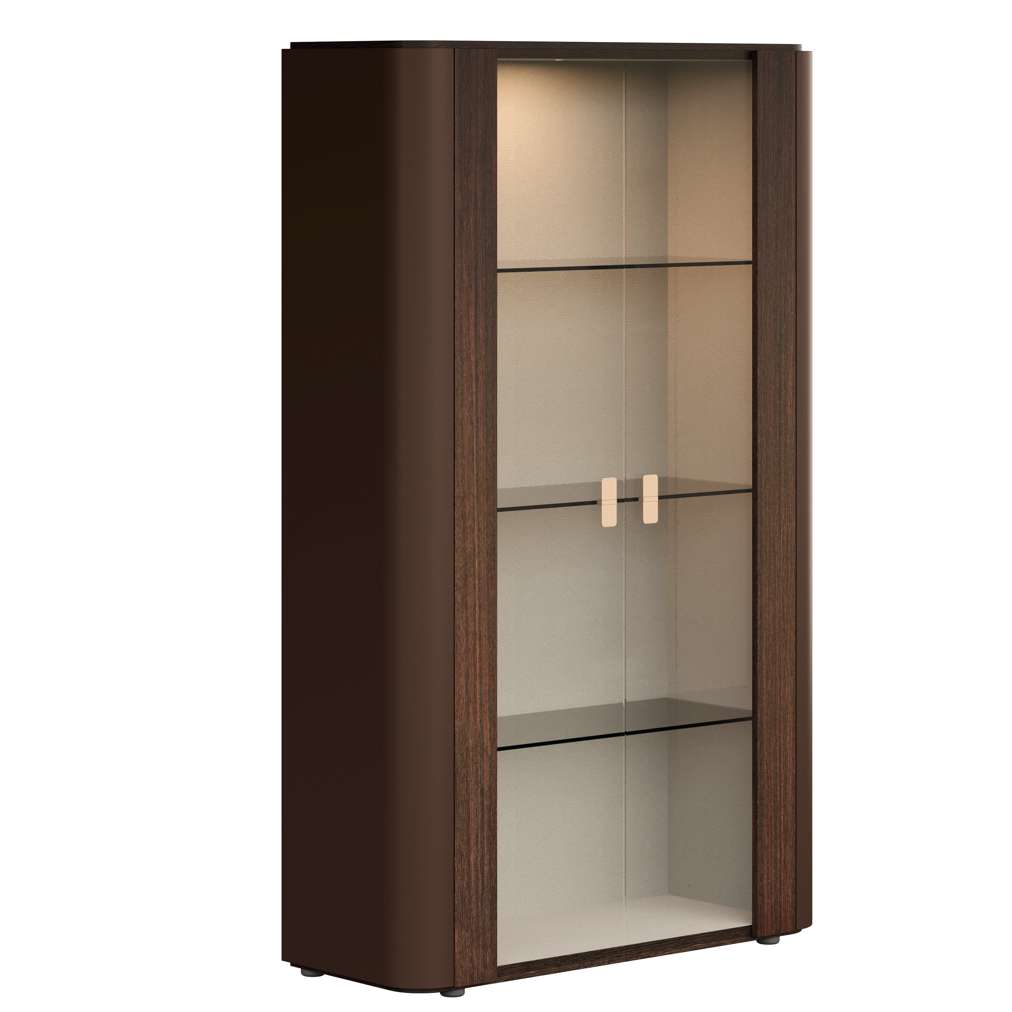 Appia 2-Door Curio – Italian Modern Display Cabinet