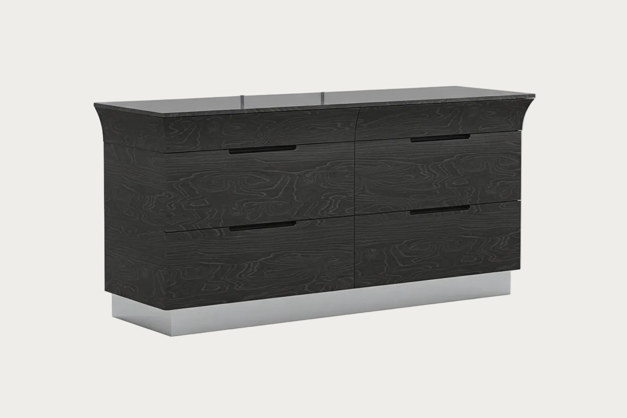 Ariana dresser in Grey High Gloss Finish